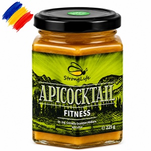 ApiCocktail® Fitness - 225g cocktail apicol pentru îmbunatatirea performantelor fizice si mentale by Dr. Ing. Cornelia Dostetan Abalaru apicultor