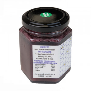 Black Currants in Honey – 225g by Dr. Ing. Cornelia Dostetan Abalaru, Beekeeper - Img 2