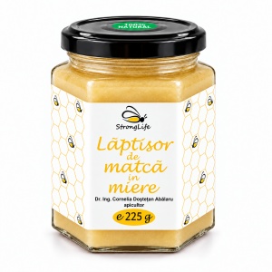 Laptisor de matca in miere - 225g by Dr. Ing. Cornelia Dostetan Abalaru apicultor - Img 4