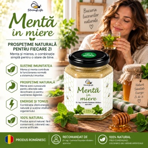 Menta in miere - 225g by Dr. Ing. Cornelia Dostetan Abalaru apicultor - Img 2