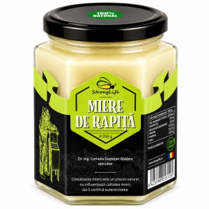 Miere de rapita 100% naturala - 350g by Dr. Ing. Cornelia Dostetan Abalaru apicultor