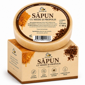 Natural Soap with Honey and Propolis – 80g by Dr. Ing