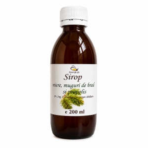 Pine Bud Syrup with Honey and Propolis - 200ml by Dr. Ing. Cornelia Dostetan Abalaru, Beekeeper - Img 3