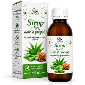 Sirop de aloe si propolis cu miere de albine - 200ml by Dr. Ing. Cornelia Dostetan Abalaru apicultor
