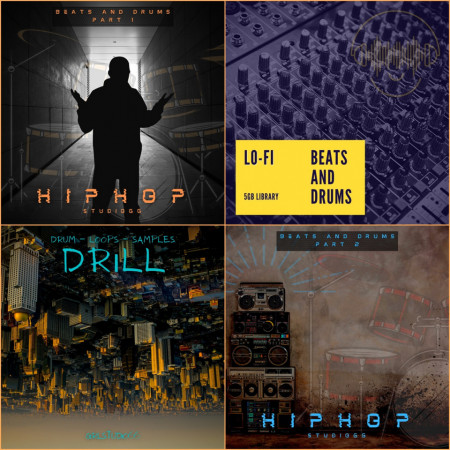 Hip Hop, Drill and Lo-fi Drum Loops BUNDLE