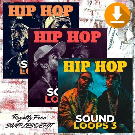 Hip Hop Samples Sound Loops 1, 2 and 3 Bundle