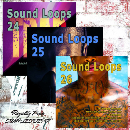 Trap Bundle: Sound Loops 24, 25 and 26 Collection