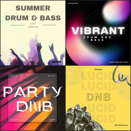 Drum and Bass Packs Full Bundle 4 Volumes