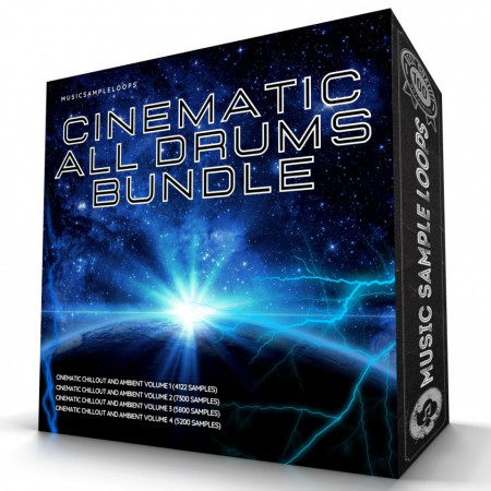 Cinematic COMPLETE Mega Drum Loops Bundle Wav Samples