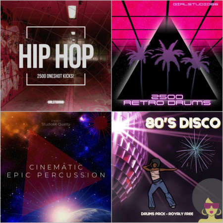 Hip Hop, Disco, Retro and Cinematic Drums and Tools BUNDLE