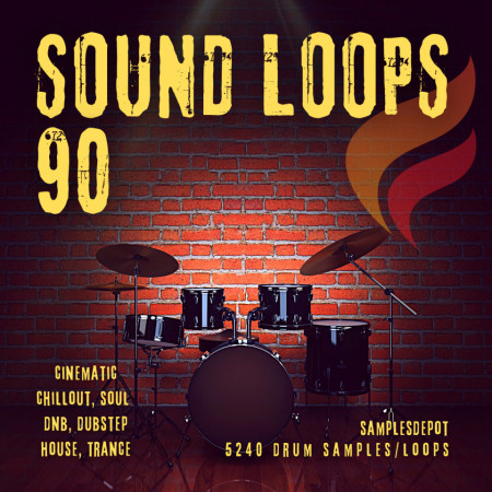 Sound Loops 90 with 5245 Cinematic Soul DnB Dubstep Chill Drum Loops