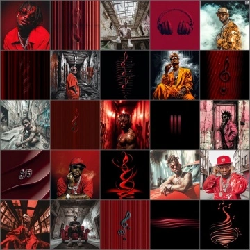 Streaming platform music cover, royalty-free artwork