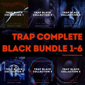 Trap Black Bundle Vol. 1-6 | Best Trap WAV Loops, Samples & MIDI Collection