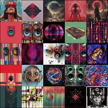 Album Covers Collection Vol 12 – 180 Royalty Free PNG Cover Art for Music Releases
