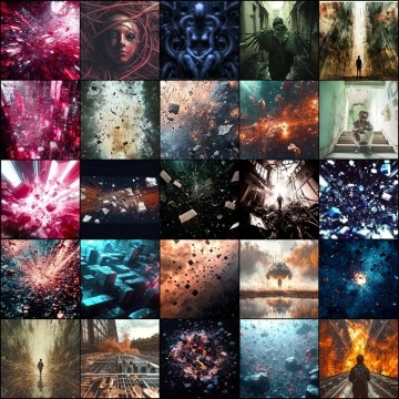 Digital album cover for streaming, royalty-free music art
