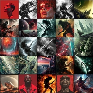 Album Covers Collection Volume 14 with 190 Copyright Free Music Images