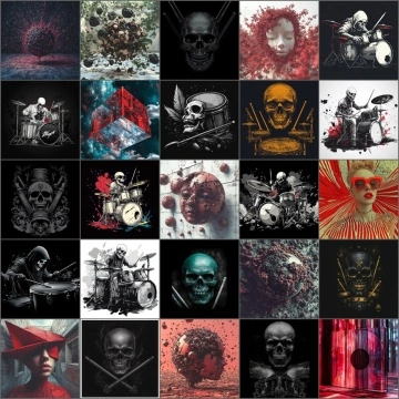 Album artwork for music streaming, royalty-free use