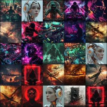 Album Covers Collection Volume 13 with 160 Copyright Free Image Music Covers