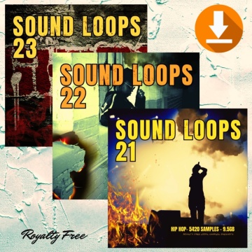 Hip Hop Sound Loops 21-23 Bundle WAV Samples & Loops