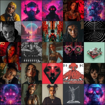 Album Covers Collection Volume 12 with 180 Copyright Free Images for Music Artists