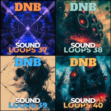 DnB Sound Loops 37-40 – 19,200 WAV Samples for Producers Who Go Hard