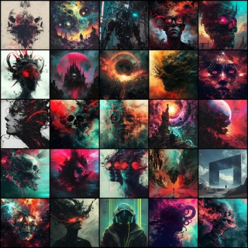 200 Cinematic Album Covers – Royalty Free Music Visual Pack