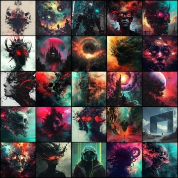 200 Cinematic Album Covers – Royalty Free Music Visual Pack
