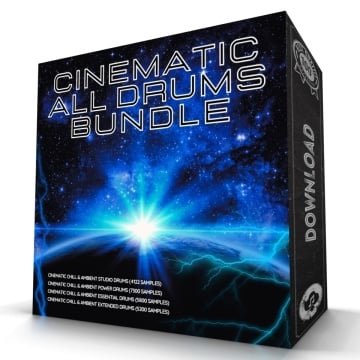 Cinematic COMPLETE Mega Drum Loops Bundle Wav Samples