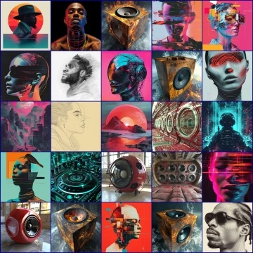EDM Techno and House Album Covers