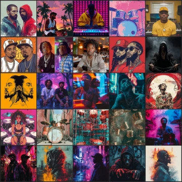 Hip Hop Album Cover Images Volume 1
