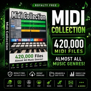 MIDI Collection 1 with 420,000 Files - Almost All Music Genres