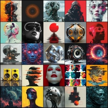 Techno House Album Covers Volume 1 Copyright Free Images