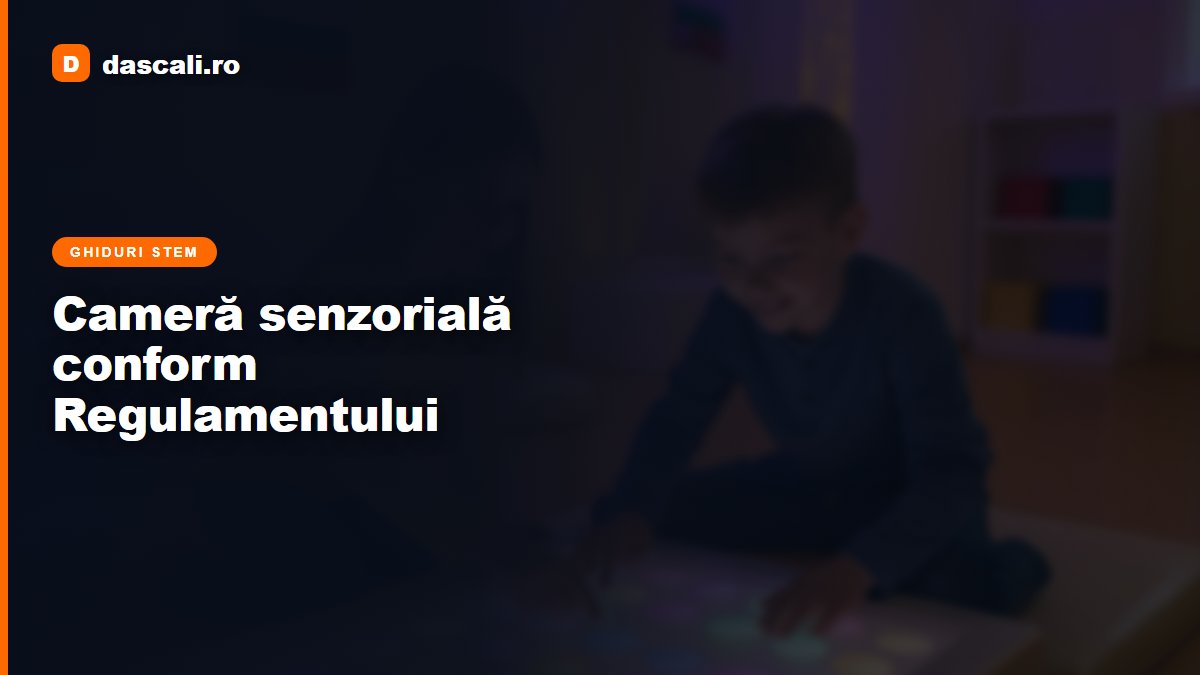 Cum să construiți o cameră senzorială conform Regulamentului privind educația incluzivă
