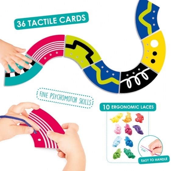 Carduri tactile cu urme de filetare