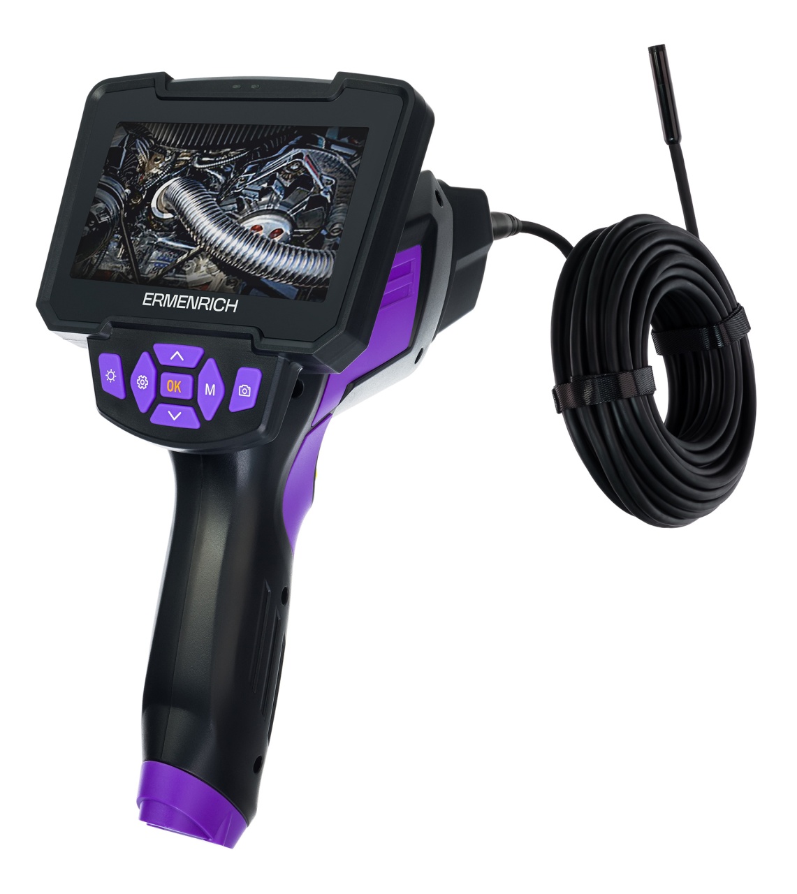 Endoscop industrial Seek VE70 cu două camere HD și cablu de 10 m