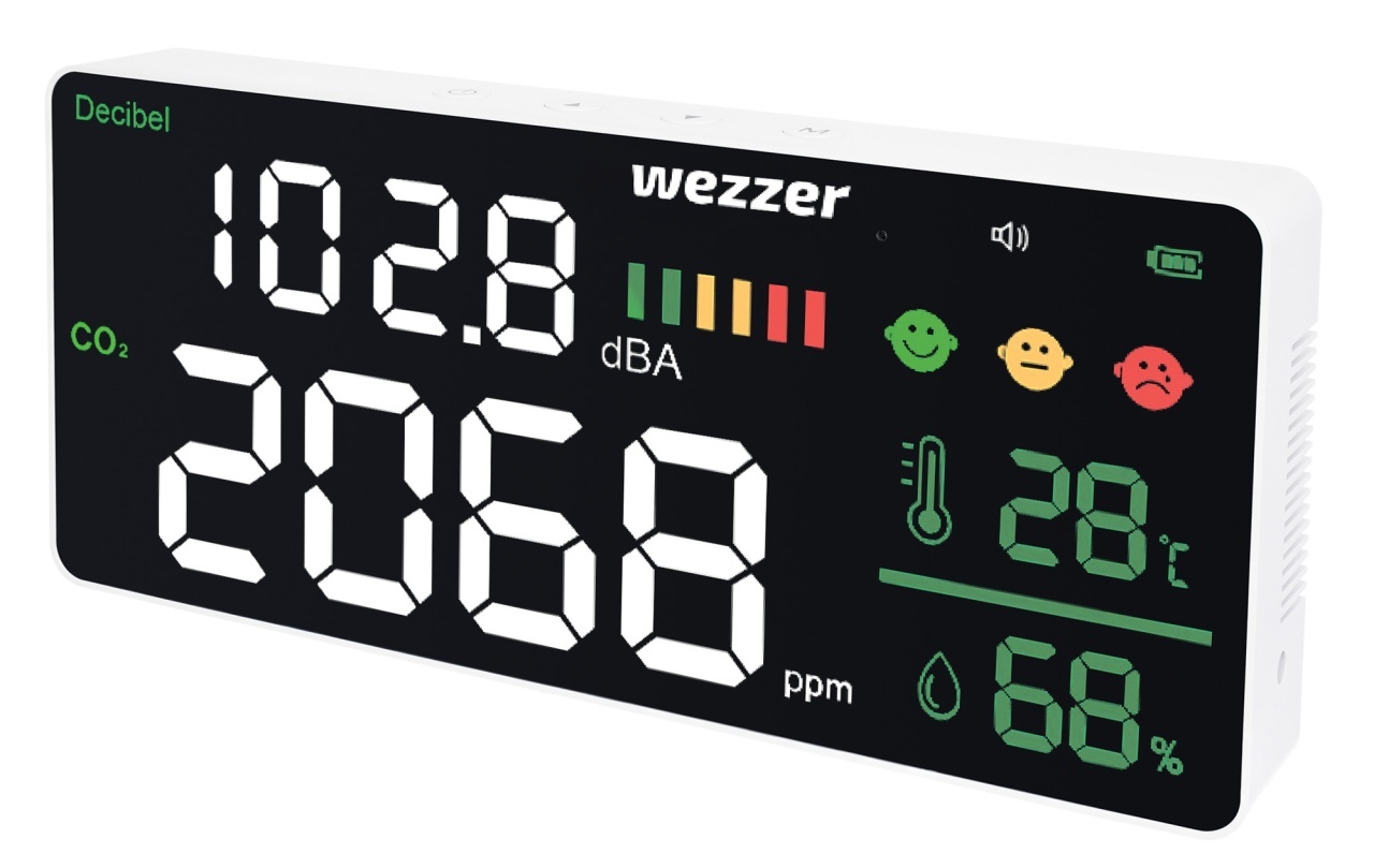 Monitor pentru calitatea aerului și zgomotul Levenhuk Wezzer Air PRO CN20