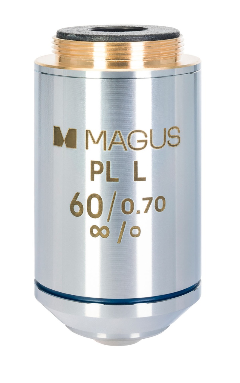 Obiectiv 60PLL 60x/0,70 Plan L WD 2,08 mm – plan-achromatic, metalurgic