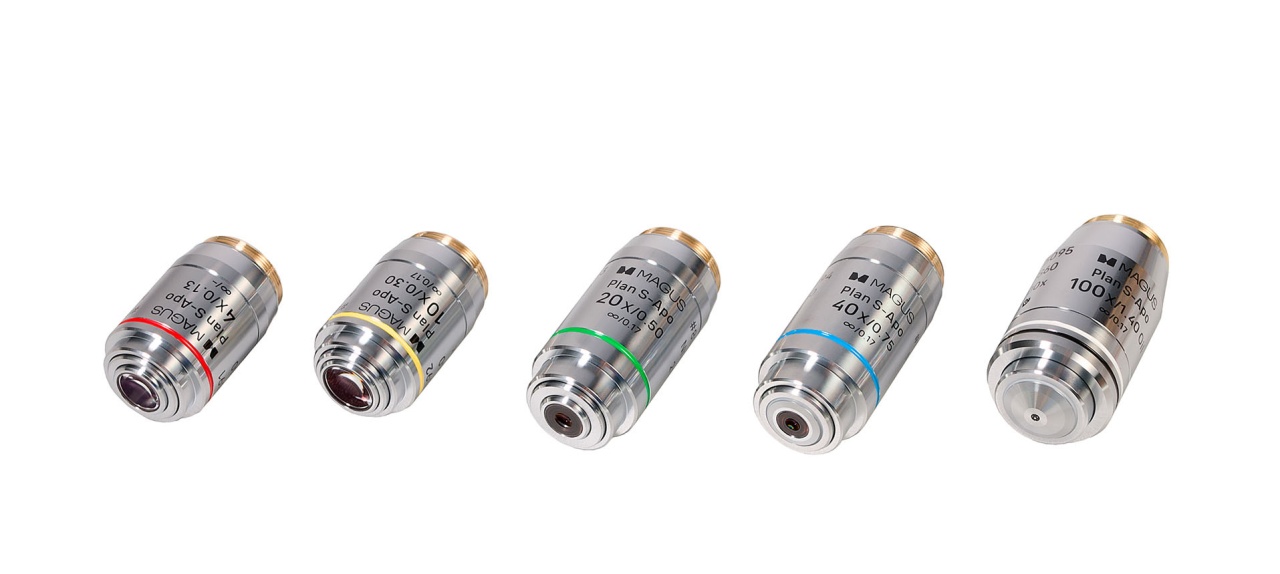 Set obiective FL S-APO60 PlanF S-Apo 4x/10x/20x/40x/100x ulei ∞/0,17 H60 mm