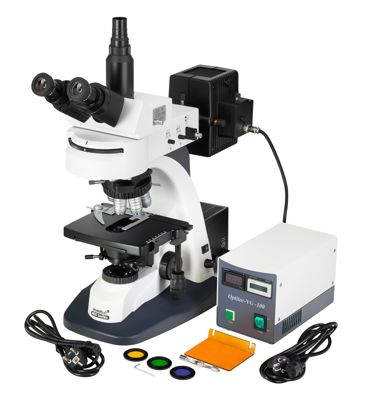 Microscop MED PRO 600 Fluo – trinocular cu fluorescență