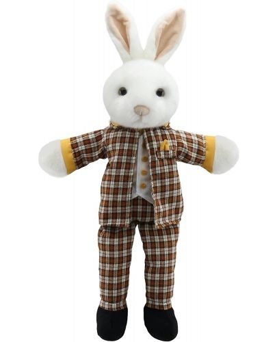 Păpușă pentru teatru Domnul Iepure, seria Animale îmbrăcate, 47 cm.