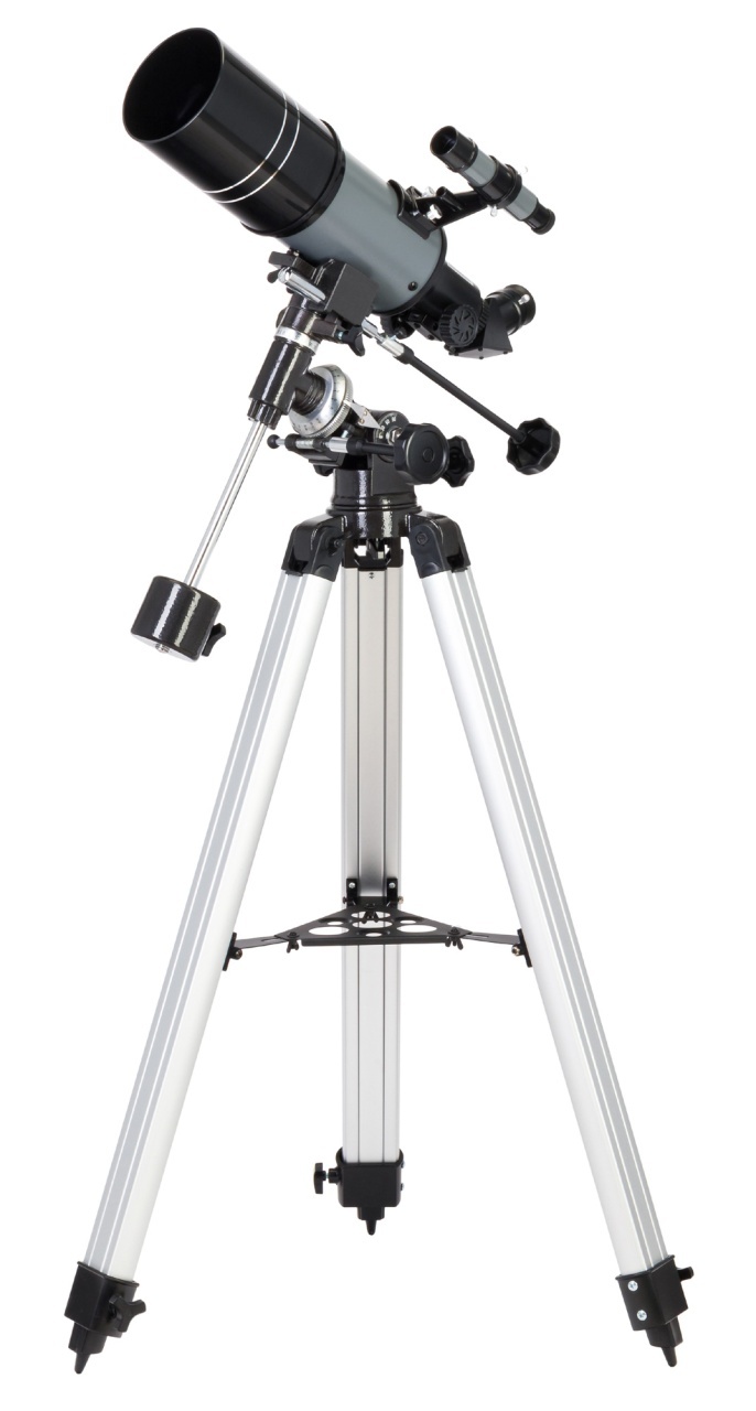 Telescop Blitz 80s PLUS — refractor acromatice cu montură ecuatorială