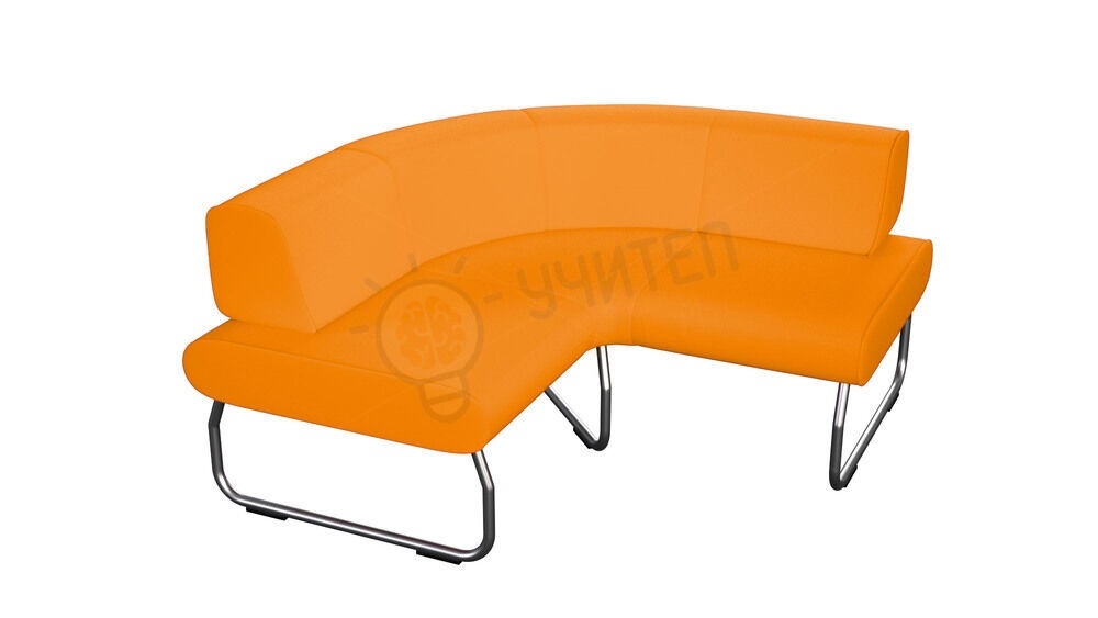 Modul Legva 90 grade cu spătar exterior, muștar