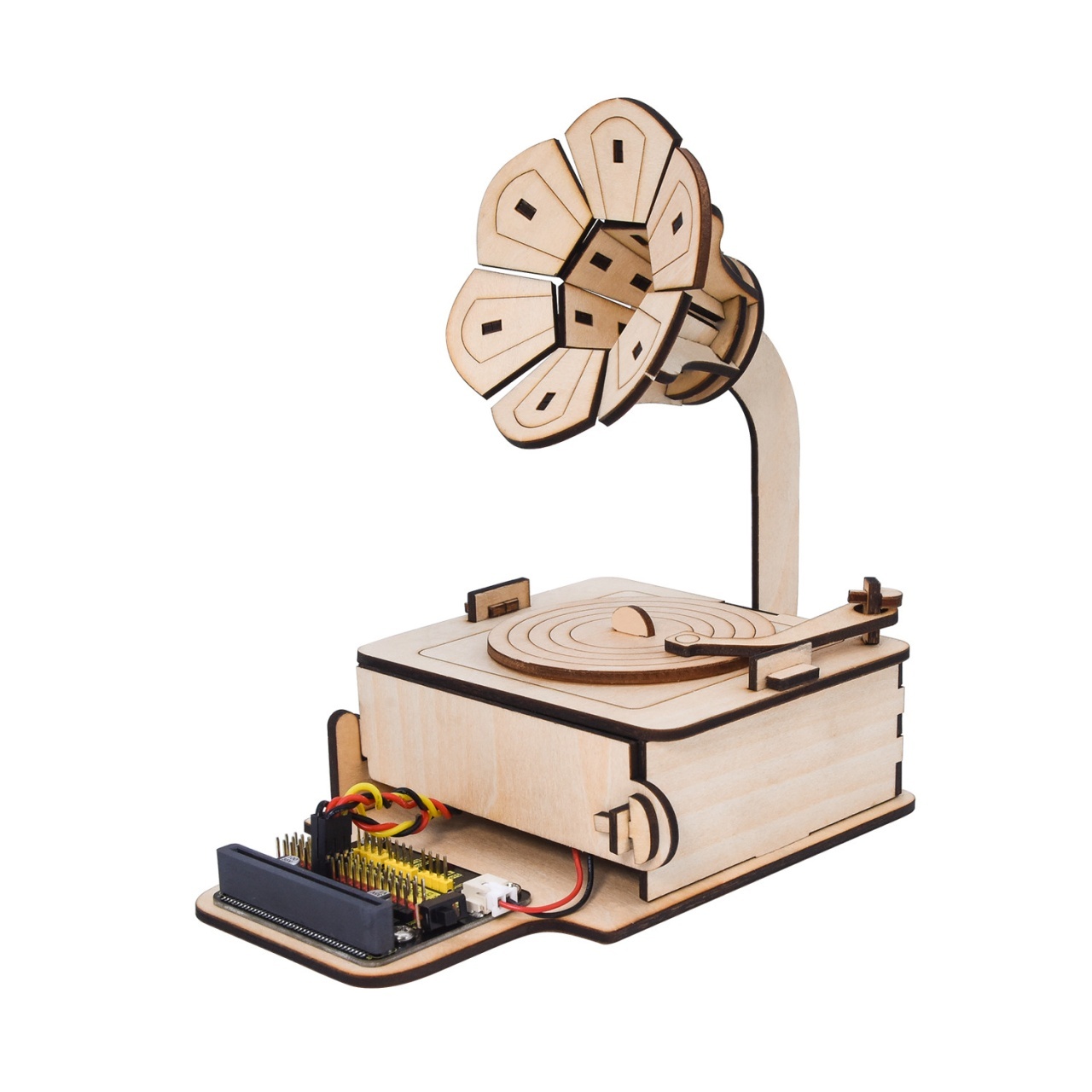 Patefon controlat de lumină — kit STEM pentru micro:bit