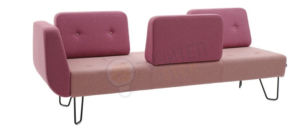 Modul FLOE trimestrial cu 4 spătare - bordeaux