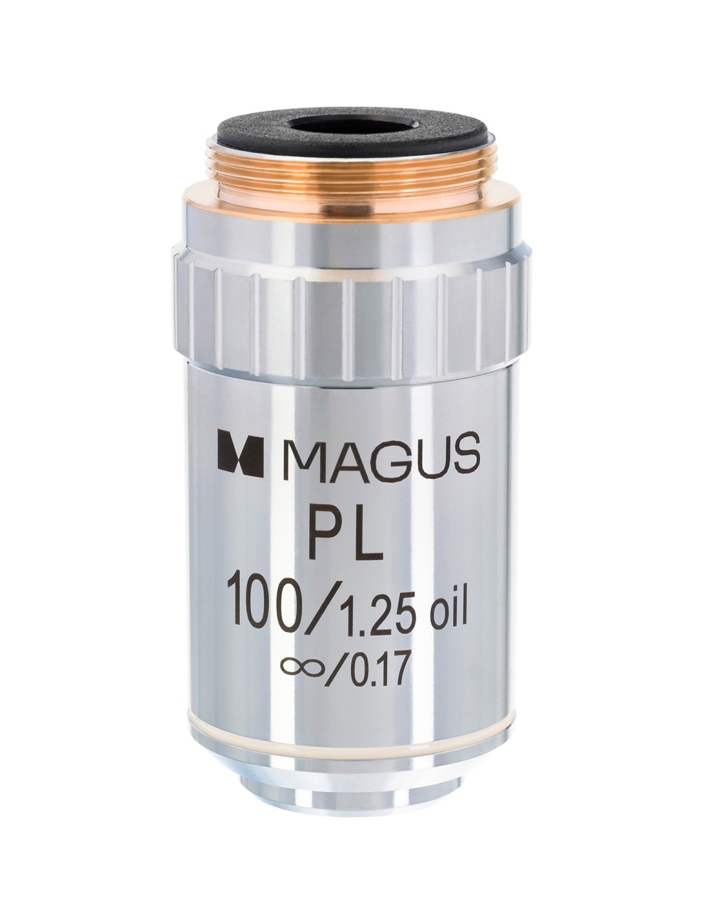 Obiectiv planacromatic MP100 OIL 100x/1,25 ∞/0,17 cu imersie în ulei