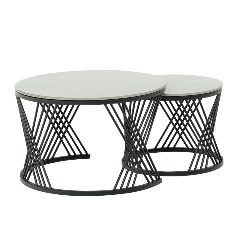Set măsuțe auxiliare de living FRESNO DECO - gri