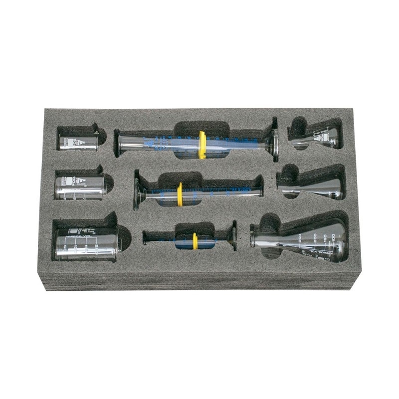 EduLab Essentials 3x3 – Set de sticlărie borosilicată pentru experimente de bază (9 piese)