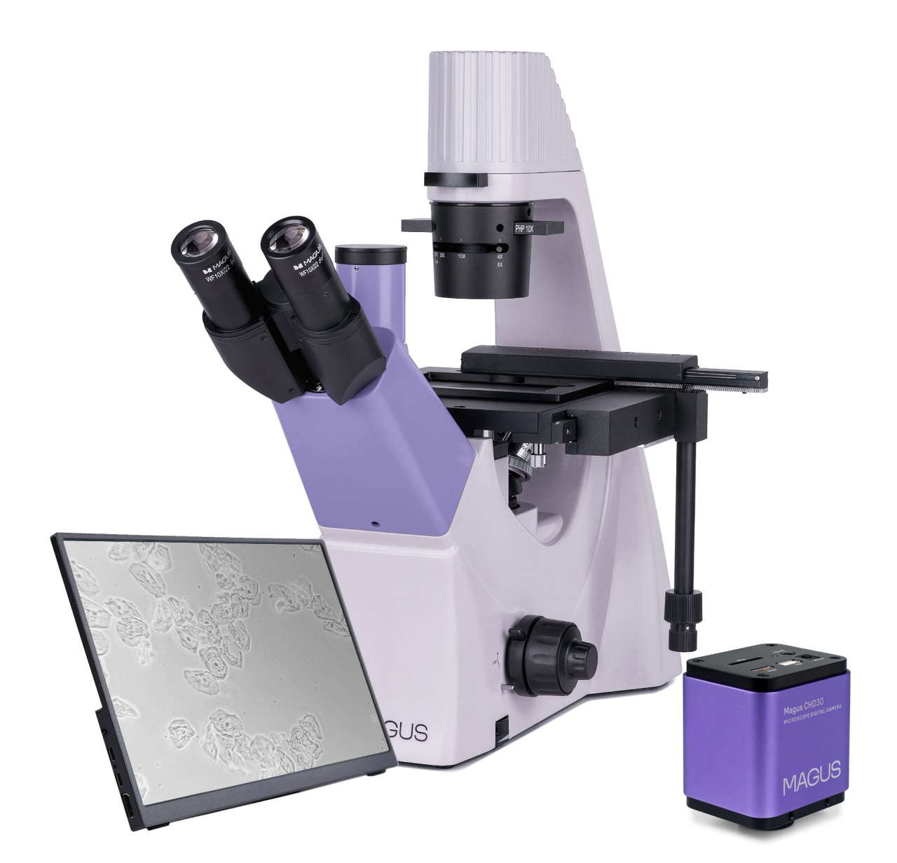 Microscop digital inversat biologic Bio VD300 LCD
