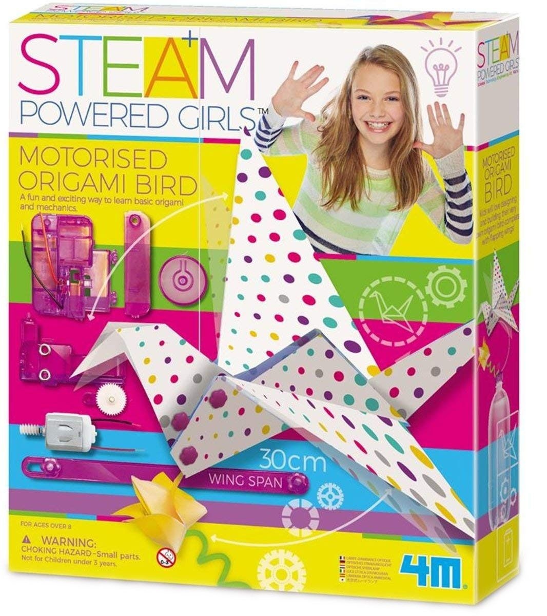 Pasăre origami cu motor