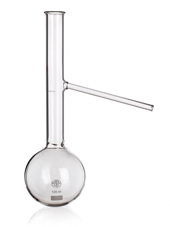 Balon de distilare cu racord în mijloc, 250 ml